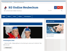 Tablet Screenshot of karneval.sv-undine.de